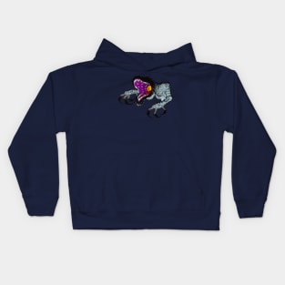 No horn, one eye, can't fly, not so purple, people eater Kids Hoodie